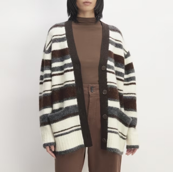 Everlane The SuperFuzz Alpaca Cardigan - Picture 1 of 7